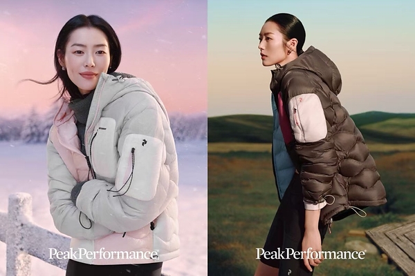 Peak Performance壁克峰代言人刘雯上身FW26 HELIUM家族薄羽系列